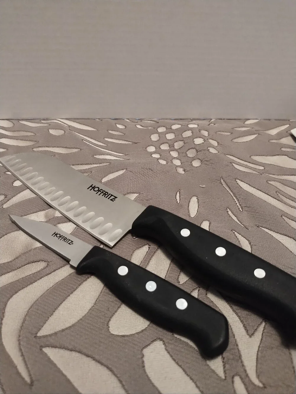 Hoffritz Black Handle Kitchen Knife Set - 2-Piece